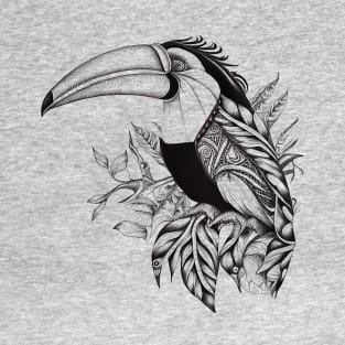 Toucan Wild Animal Nature Illustration Art Tattoo T-Shirt